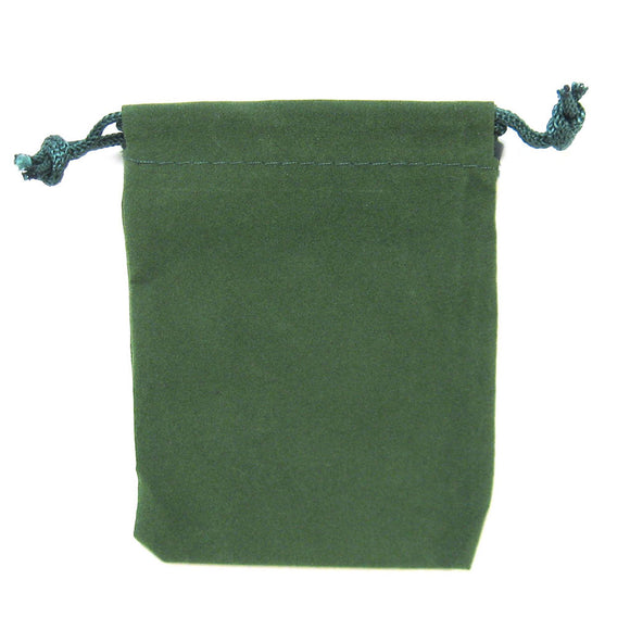 Wholesale Green Velveteen Bag (3x4 Inches)