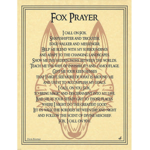 Wholesale Fox Prayer Poster