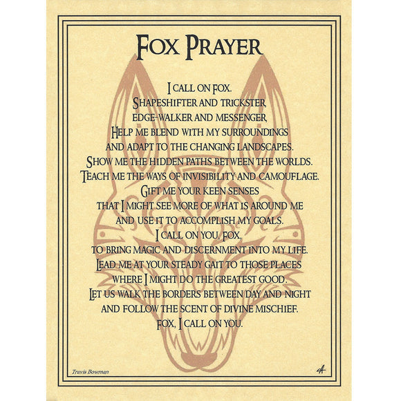 Wholesale Fox Prayer Poster