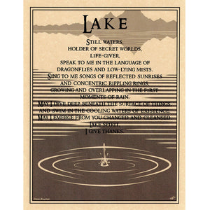 Wholesale Lake Prayer Poster